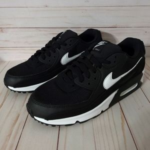 Women's Nike Air Max 90 Black White CQ2560-001 Retro Running Shoes Comfort 10.5